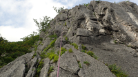 44子持山獅子岩と二子山中央稜の写真