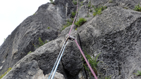 45子持山獅子岩と二子山中央稜の写真